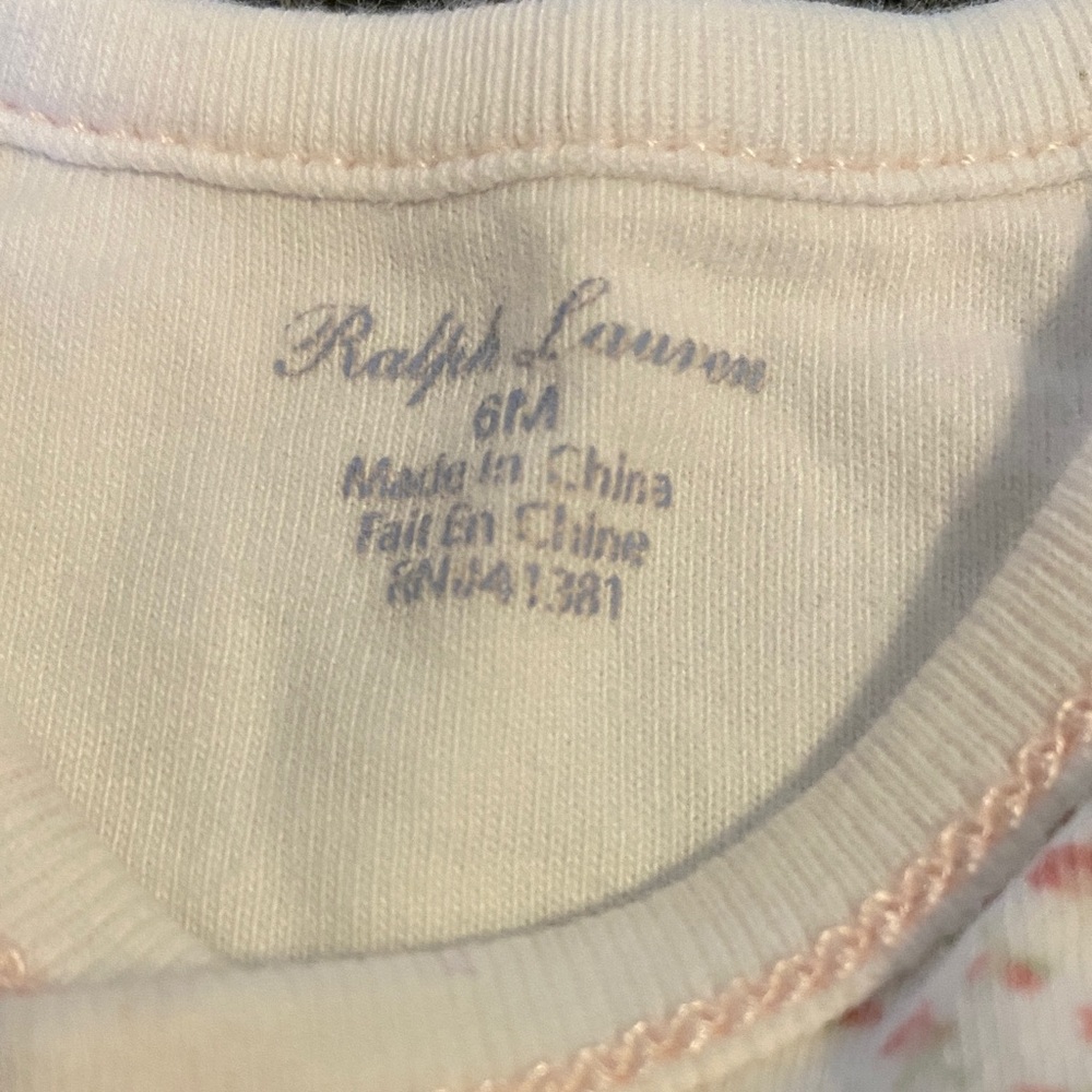 Ralph Lauren Pink Patterned Kids Sleep Sack - Picture 2 of 6